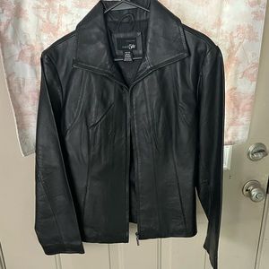 East 5th Black Leather Jacket